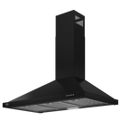 90cm Chimney Hood Black - The Gas Boys