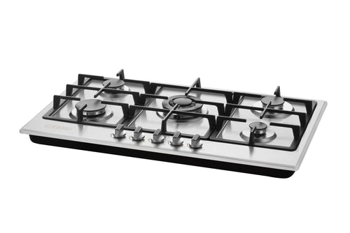 5 Burner Gas Hob With Front Knobs - The Gas Boys