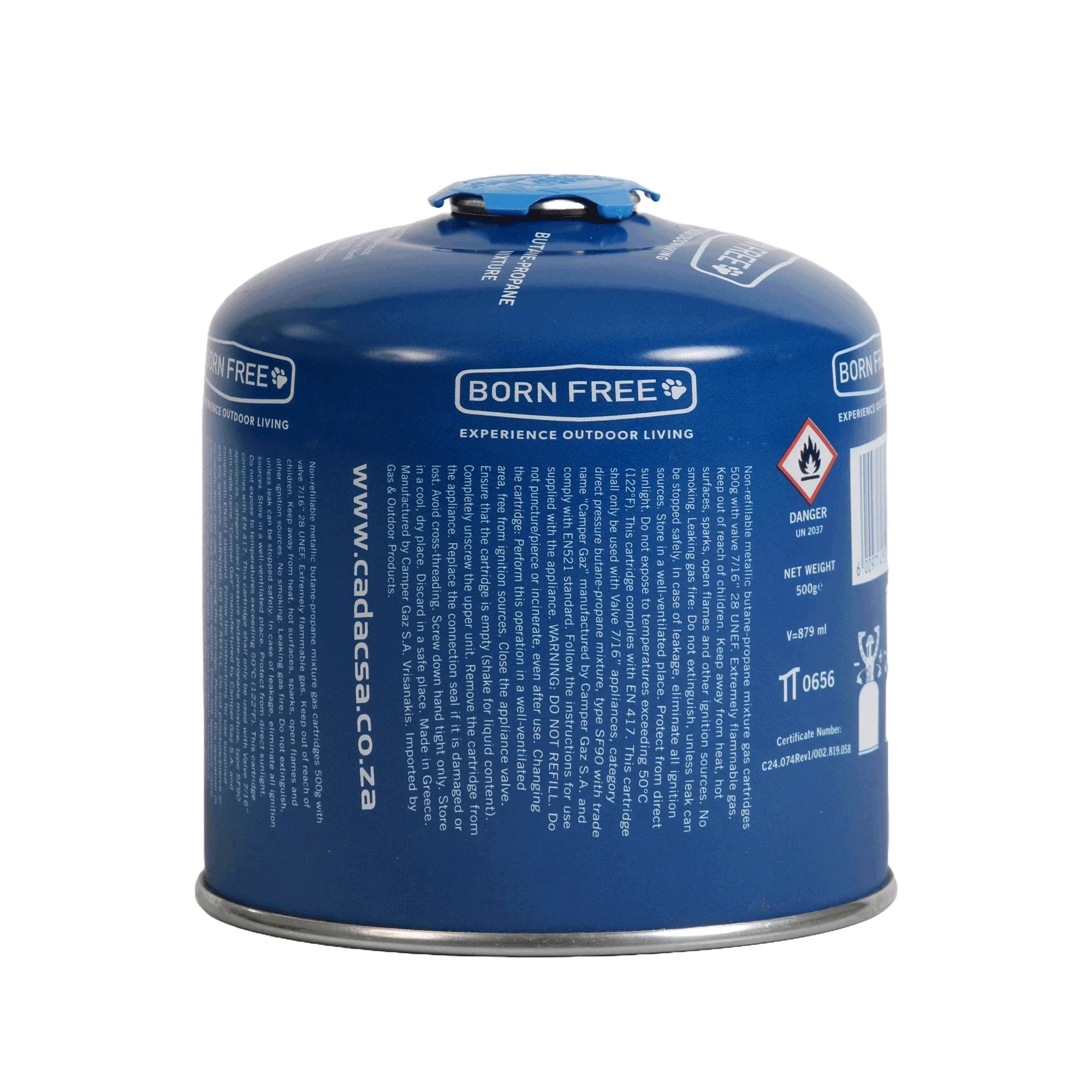500g Resealable Gas Cartridge - The Gas Boys