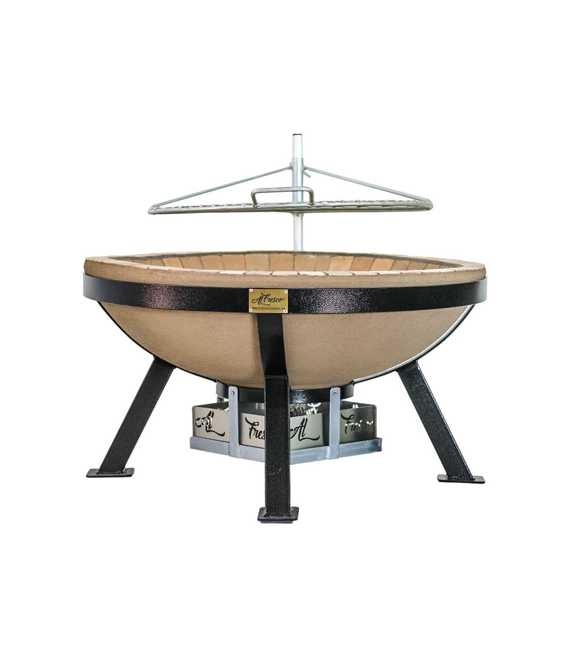 AlFresco Fire Pits by The Gas Boys featuring a fire pit with a braai grid for outdoor cooking and ambiance.