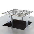 Chad-O-Chef Boma woodfire braai with Boma grid extenders, showcasing a sturdy outdoor cooking grill with a spacious cooking surface.