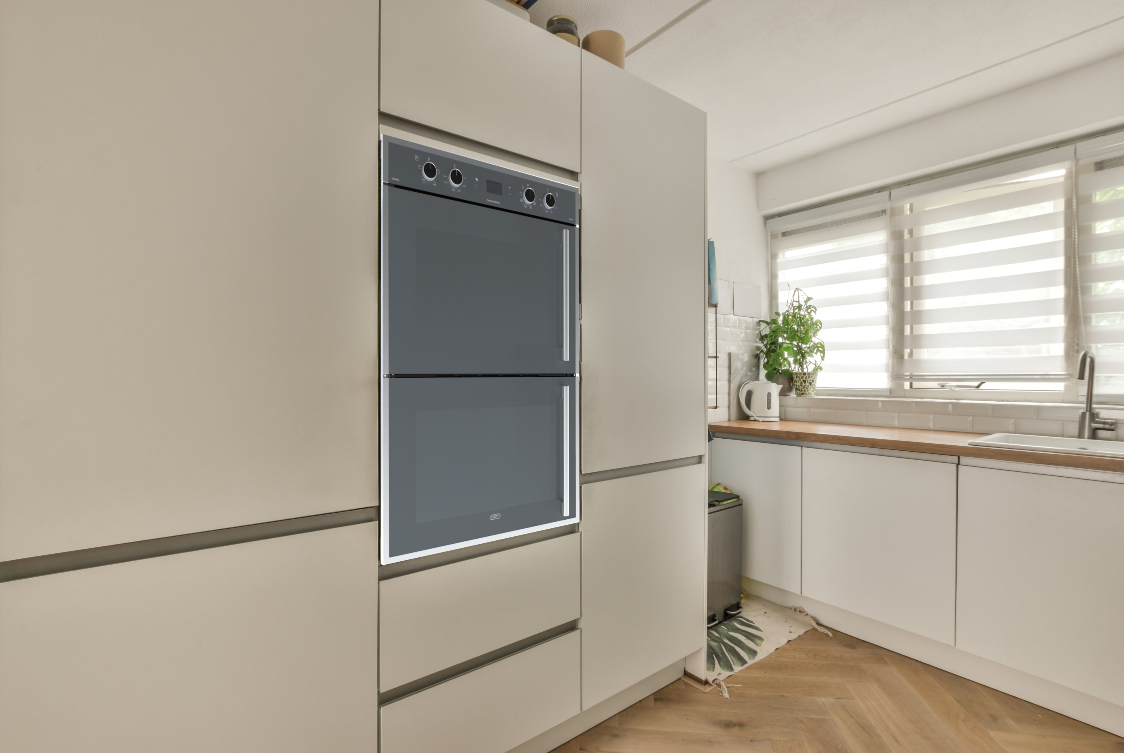 70cm Gemini Double Oven ThermoFan+ & AirFire Mirror - The Gas Boys
