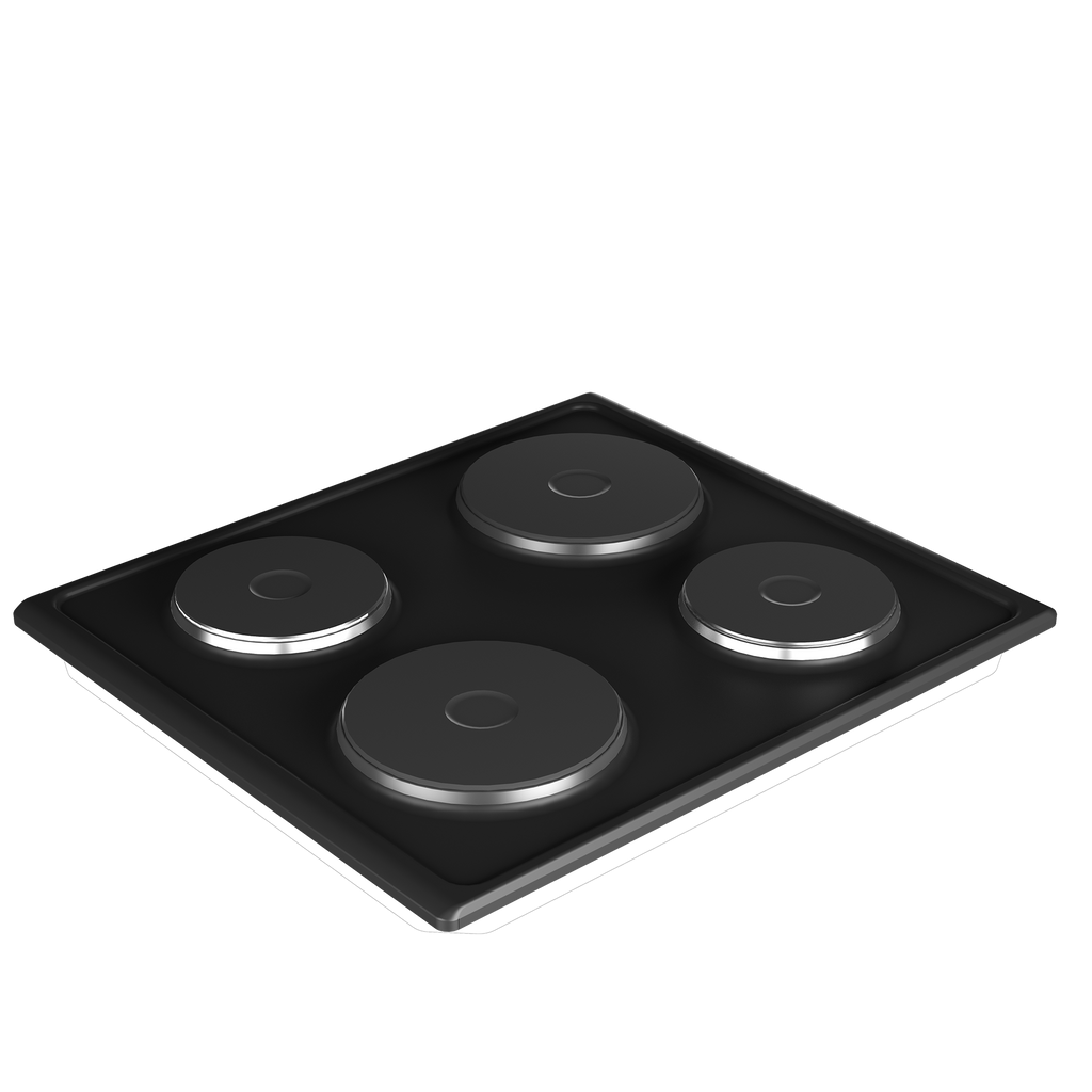 60cm Slimline Solid Hob Black NCP - The Gas Boys