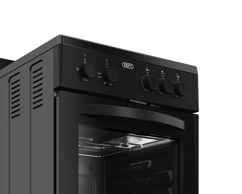 50cm 3 Plate Compact Electric Stove Black Plug FC - The Gas Boys