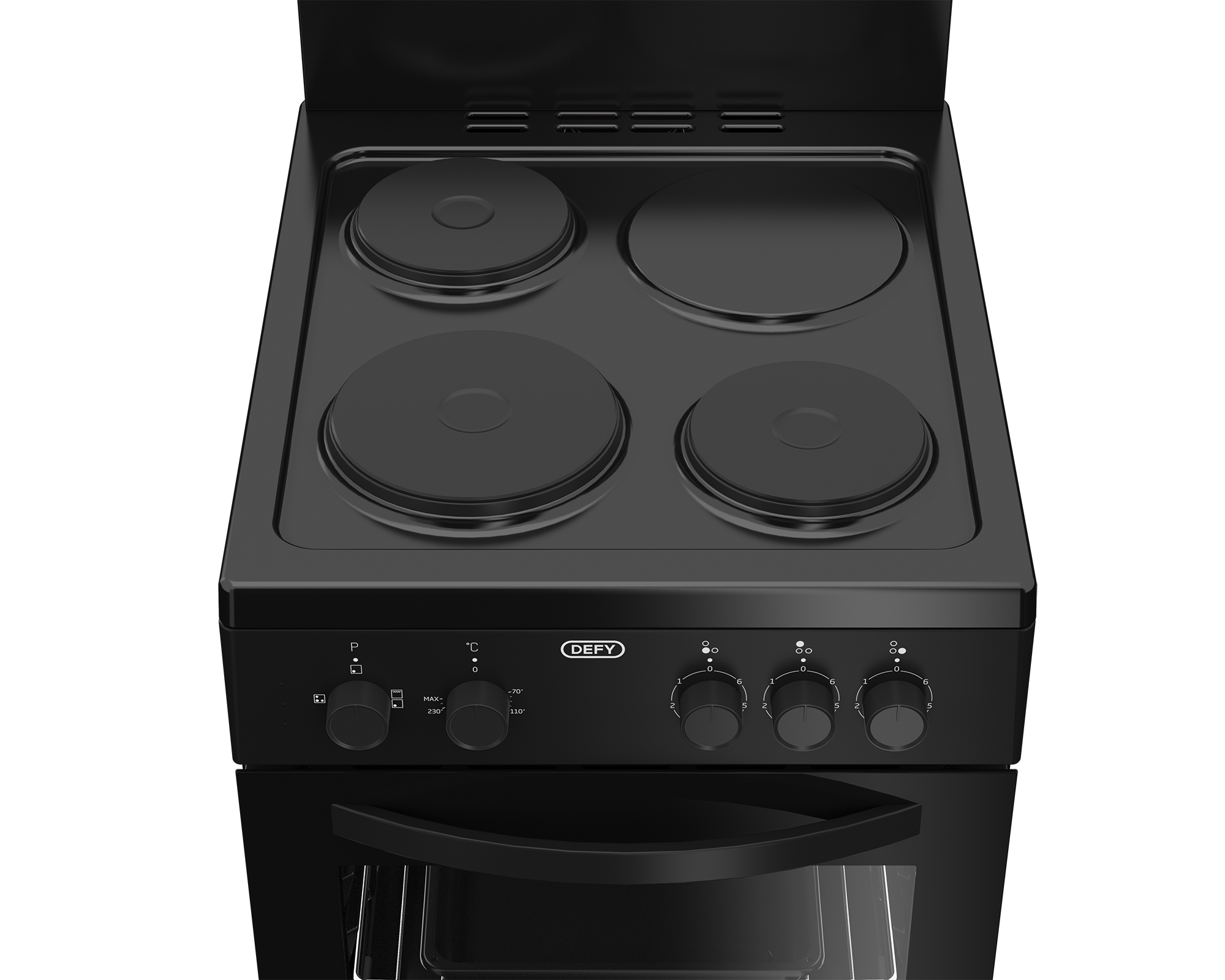 50cm 3 Plate Compact Electric Stove Black Plug FC - The Gas Boys