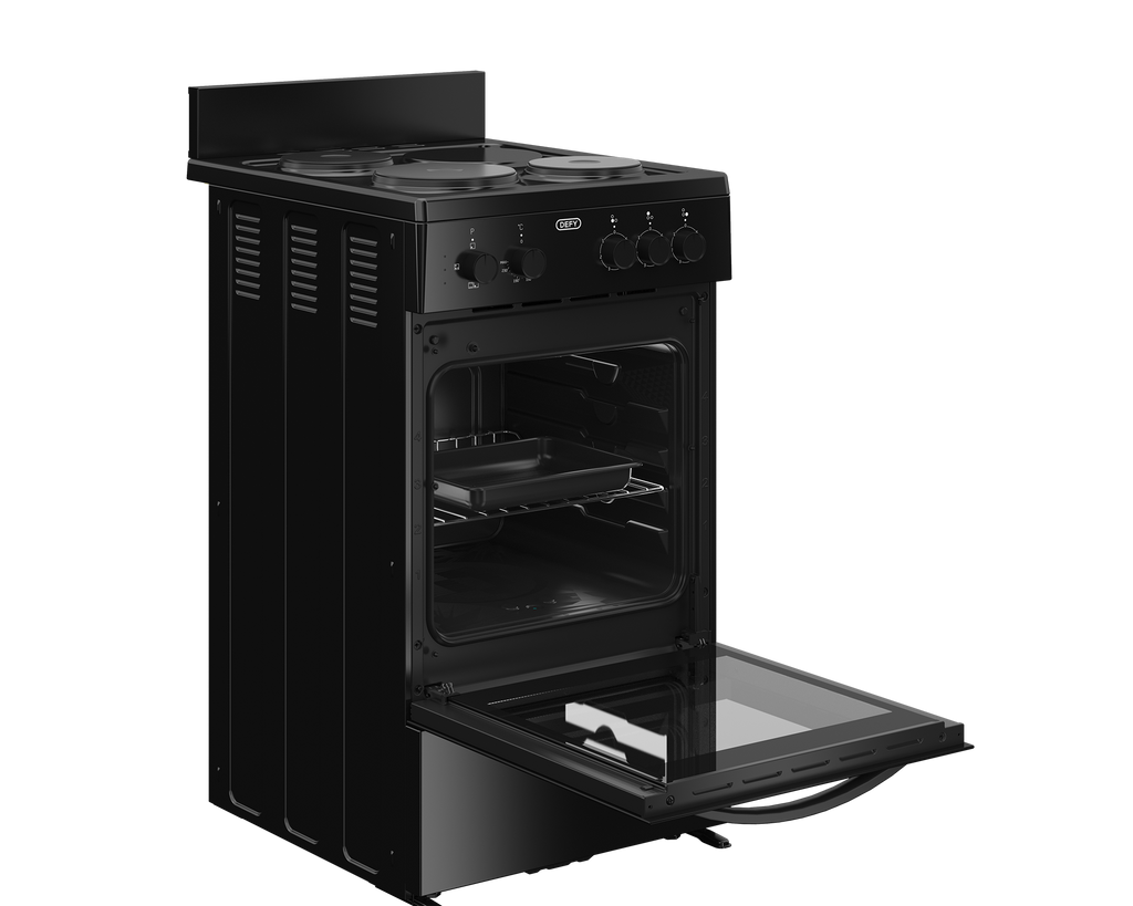 50cm 3 Plate Compact Electric Stove Black Plug FC - The Gas Boys