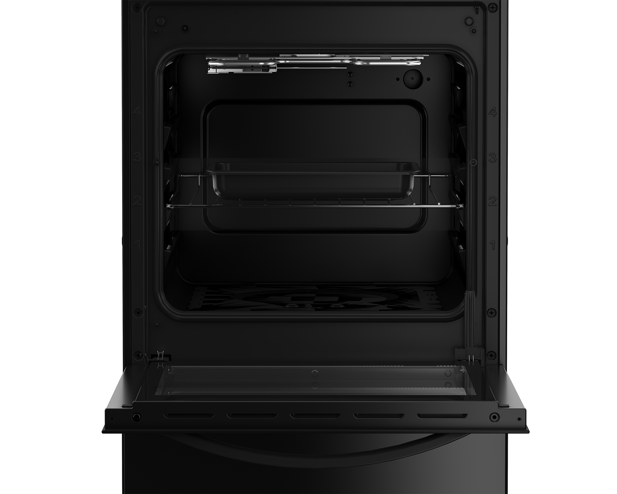 50cm 4 Plate Compact Electric Stove Black FC - The Gas Boys