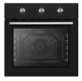 LUXE AM7006 60 cm electric oven with 70L capacity, LPGSA approved, showing control panel and stainless steel finish.