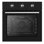 LUXE AM7006 60 cm electric oven with 70L capacity, LPGSA approved, showing control panel and stainless steel finish.