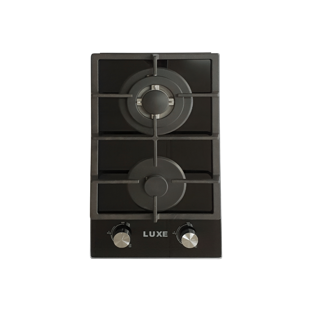 LUXE BL30 30 cm 2 Burner Gas on Glass Hob - The Gas Boys