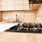 LUXE BL60 60 cm 4 Burner Gas On Glass Hob - The Gas Boys