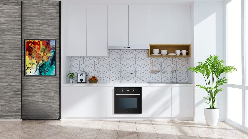 LUXE GB-67RC 60cm gas oven with 70L capacity, featuring control knobs and stainless steel finish.