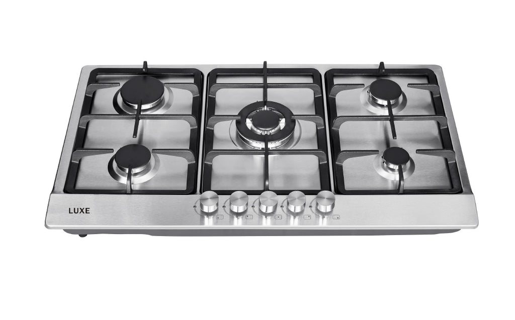 LUXE SS90 90 cm Stainless Steel Built In Hob - The Gas Boys