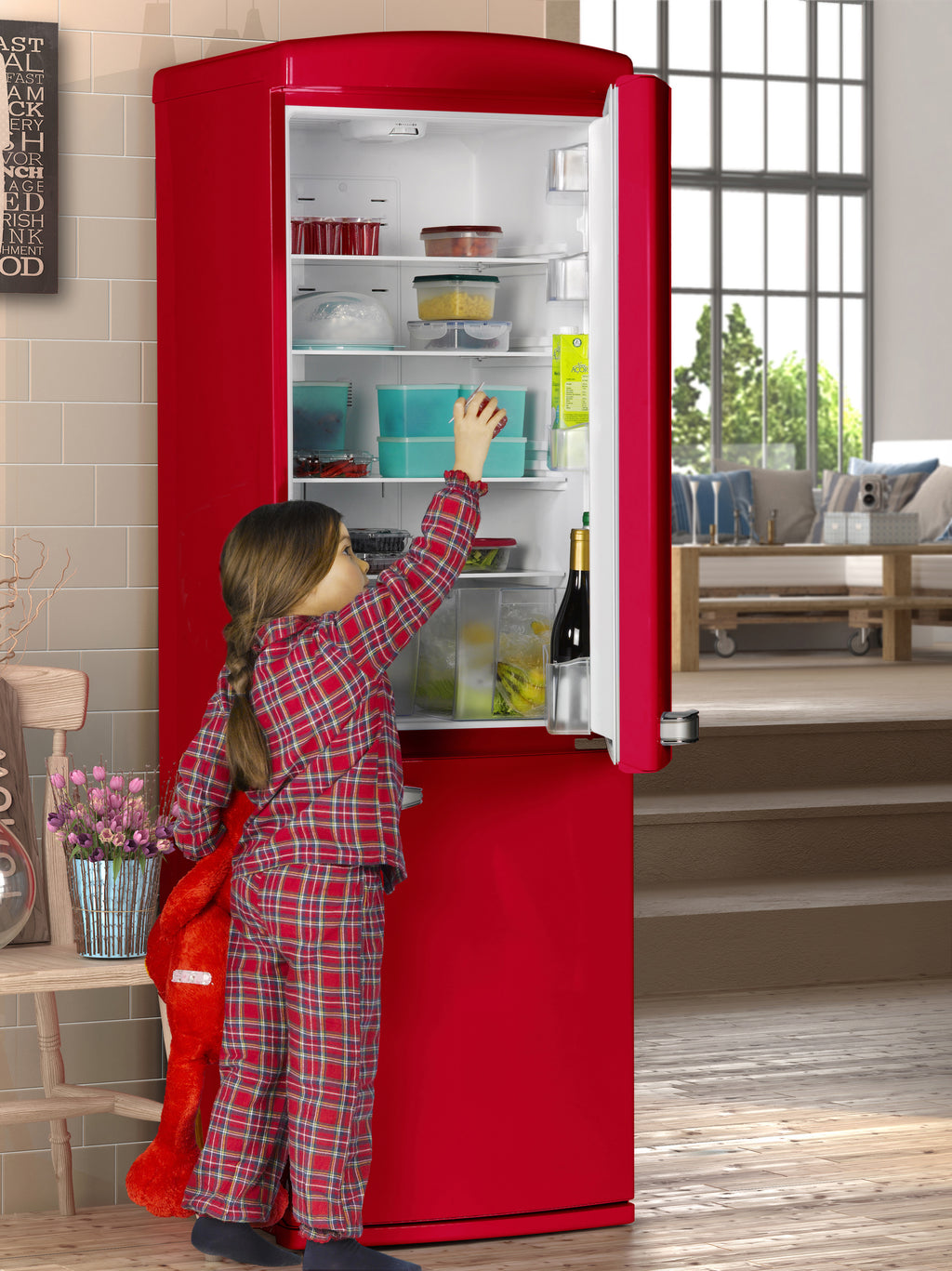 Meireles Retro Freestanding Fridge - The Gas Boys