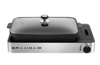 My Store portable frying pan with a black handle and cooking surface, designed for outdoor use and LPGSA approved.
