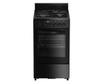 50cm Gas Electric Stove Black FC - The Gas Boys