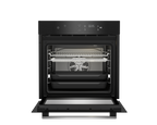 60cm Slimline Eye-Level Oven ThermoFan+ & AirFire Black - The Gas Boys