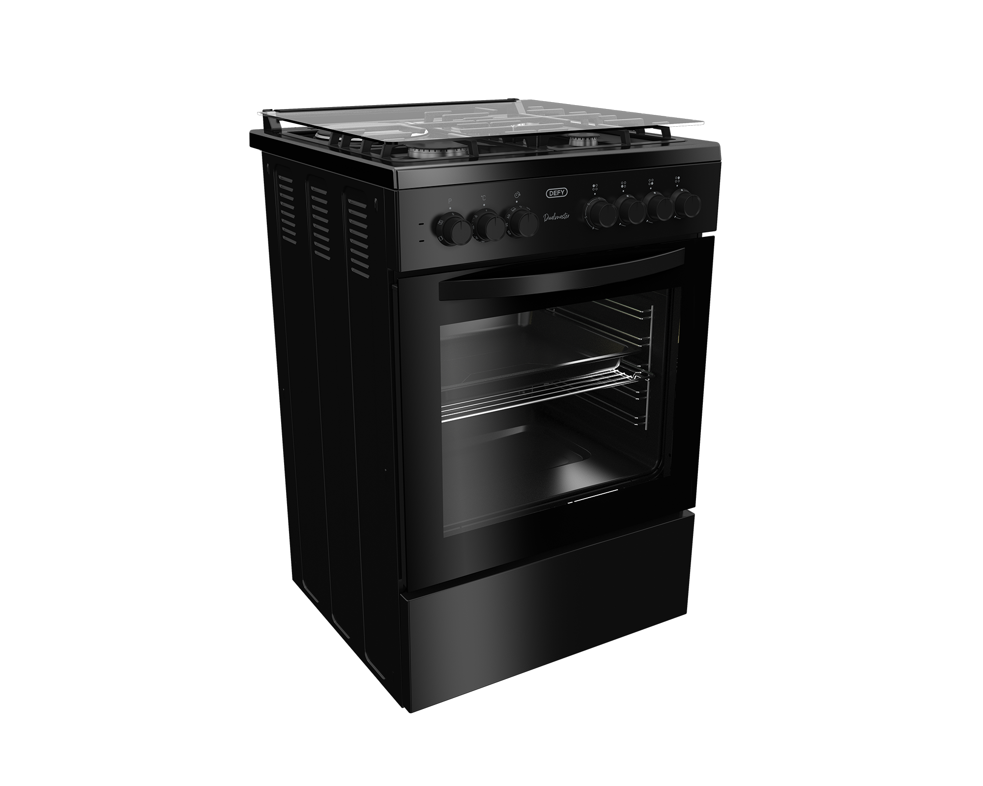 60cm Gas Electric Freestanding Stove Black FC - The Gas Boys