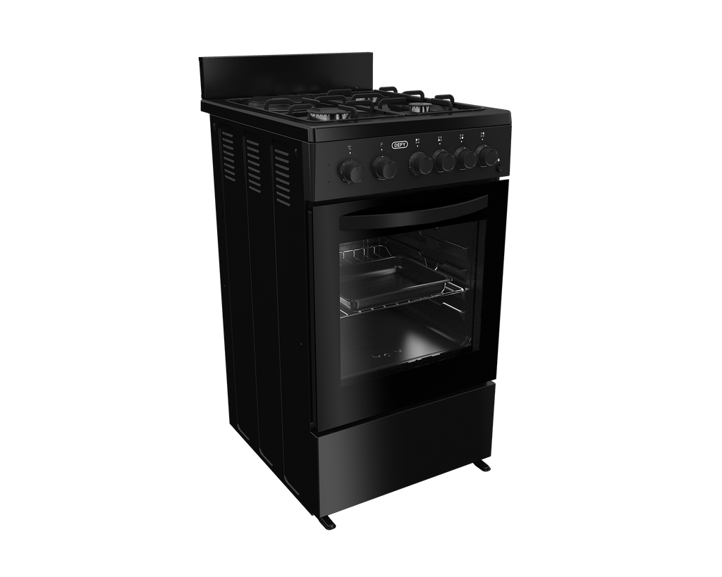 50cm Gas Electric Stove Black FC - The Gas Boys