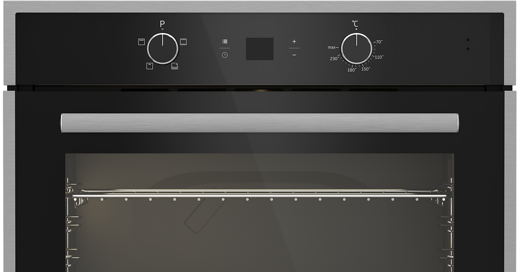 70cm Gemini Single Oven Static Black - The Gas Boys