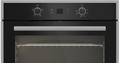 70cm Gemini Single Oven Static Black - The Gas Boys