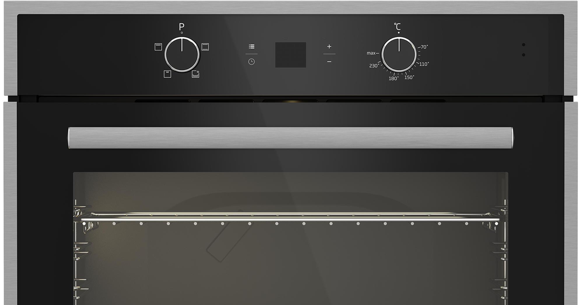 70cm Gemini Single Oven Static Black - The Gas Boys