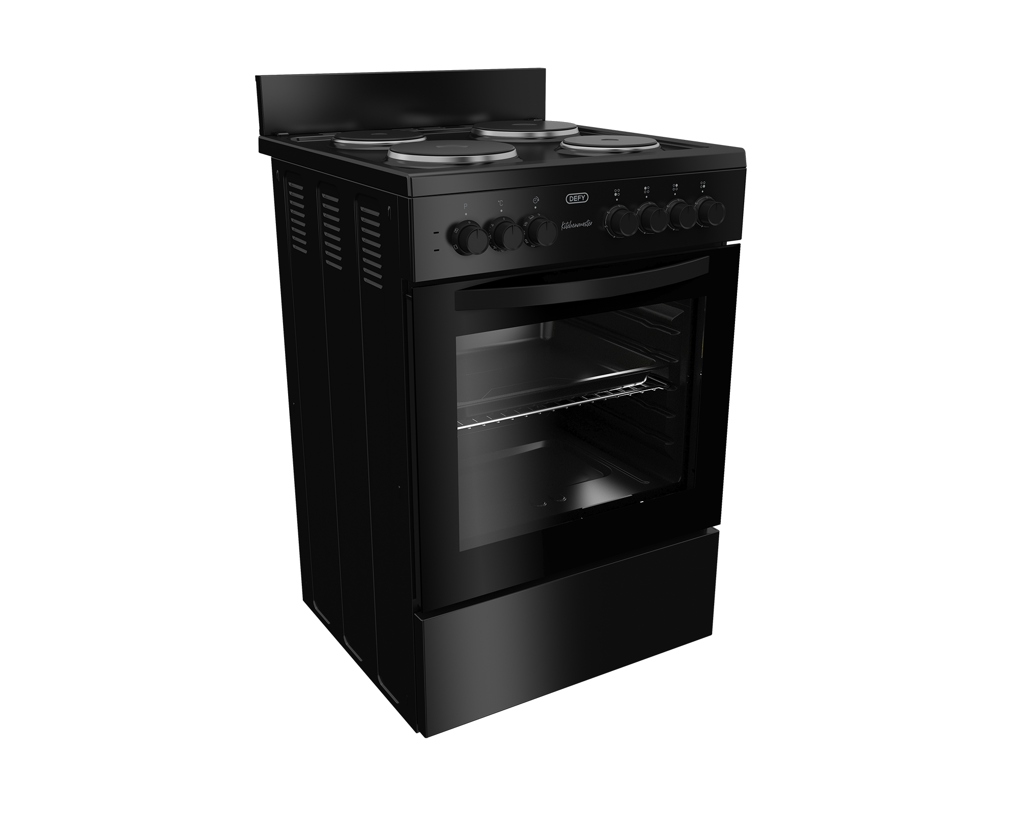 60cm Electric Freestanding Stove Black FC - The Gas Boys