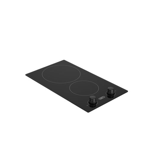 30cm Domino Vitroceramic Hob Black - The Gas Boys