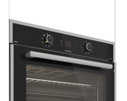 70cm Gemini Single Oven ThermoFan+ & AirFire Black - The Gas Boys