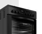 60cm Gas Electric Freestanding Stove Thermofan+ Black - The Gas Boys