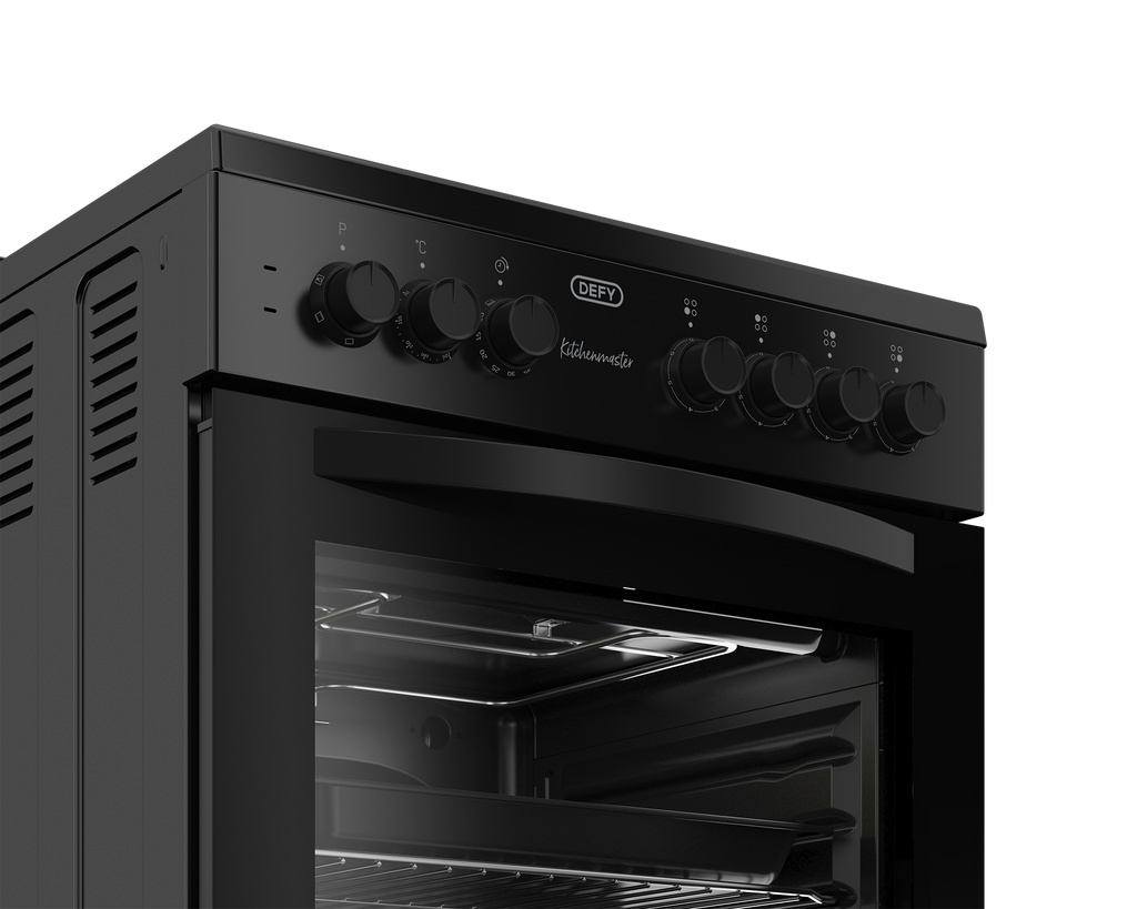 60cm Electric Freestanding Stove Black FC - The Gas Boys
