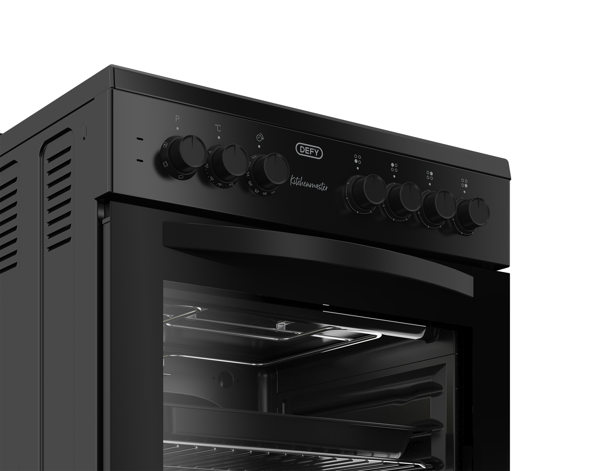 60cm Electric Freestanding Stove Black FC - The Gas Boys