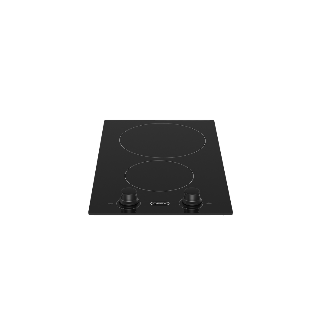 30cm Domino Vitroceramic Hob Black - The Gas Boys
