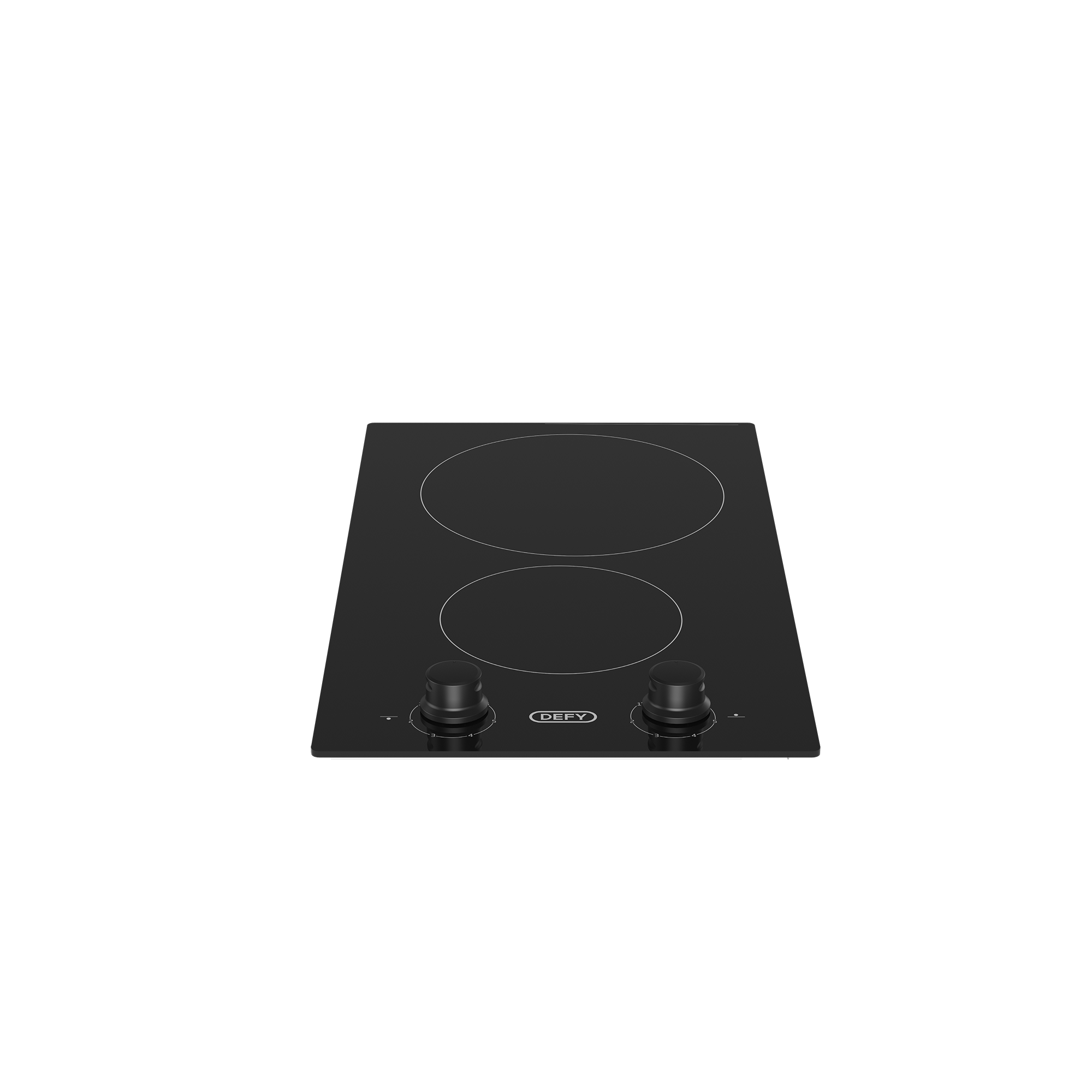 30cm Domino Vitroceramic Hob Black - The Gas Boys