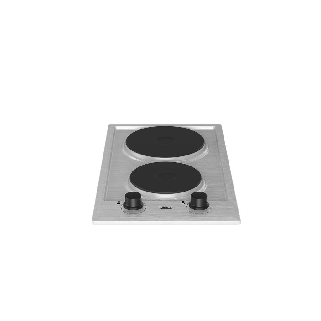 30cm Domino Solid Hob Black / Stainless steel - The Gas Boys