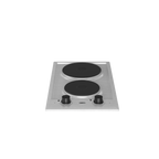 30cm Domino Solid Hob Black / Stainless steel - The Gas Boys