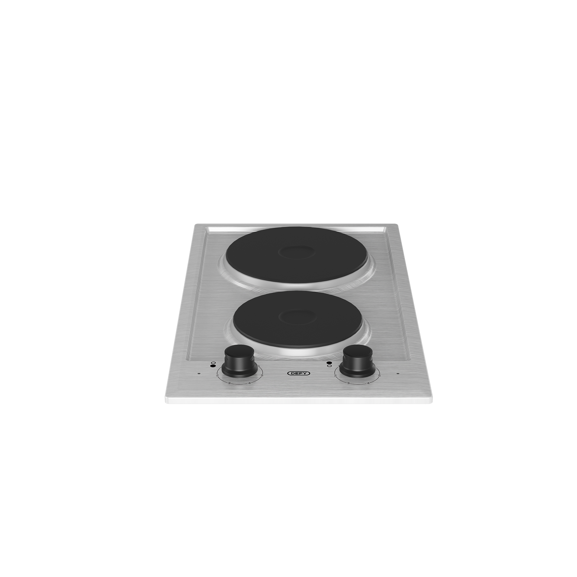 30cm Domino Solid Hob Black / Stainless steel - The Gas Boys
