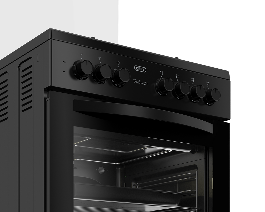 60cm Gas Electric Freestanding Stove Black FC - The Gas Boys