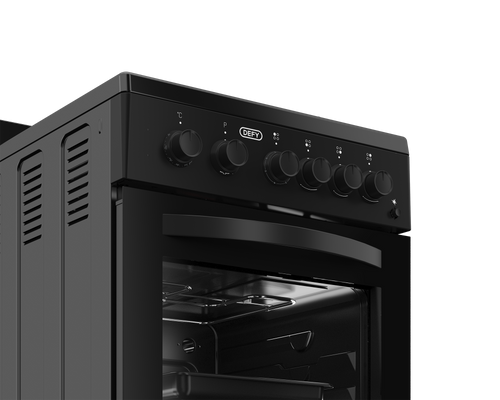 50cm Gas Electric Stove Black FC - The Gas Boys