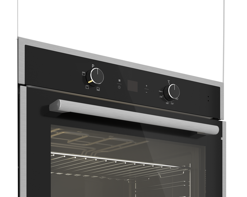 70cm Gemini Single Oven Static Black - The Gas Boys