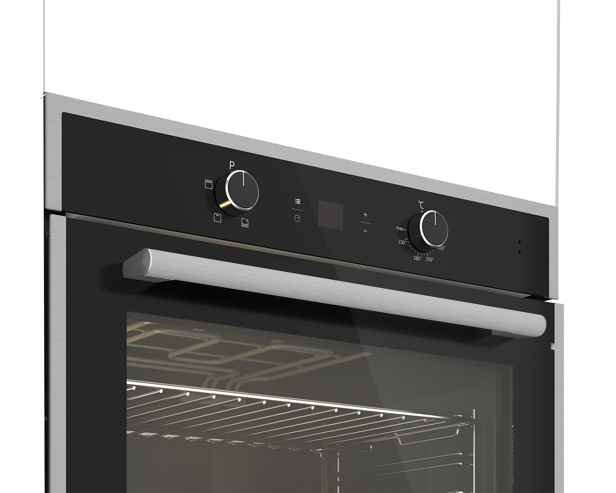 70cm Gemini Single Oven Static Black - The Gas Boys