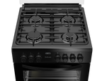 60cm Gas Electric Freestanding Stove Thermofan+ Black - The Gas Boys