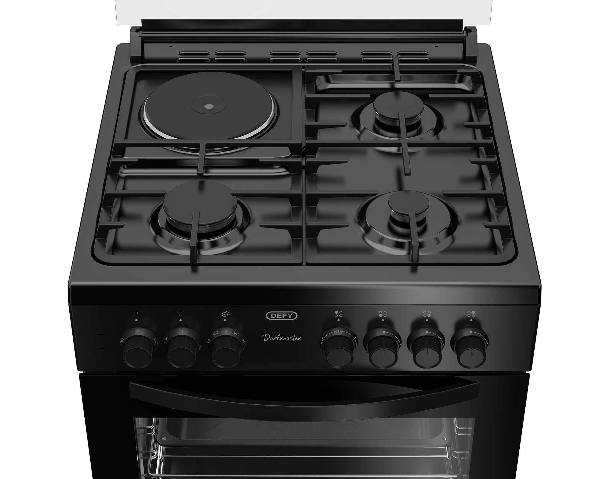60cm Gas Electric Freestanding Stove Black FC - The Gas Boys