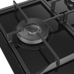 90cm Gemini Gas Hob with Wok Black - The Gas Boys