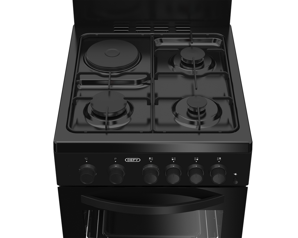 50cm Gas Electric Stove Black FC - The Gas Boys