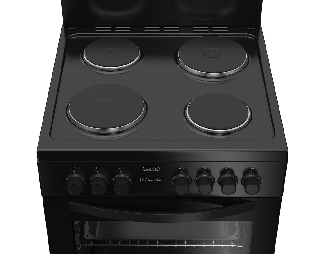 60cm Electric Freestanding Stove Black FC - The Gas Boys