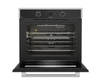 70cm Gemini Single Oven ThermoFan+ & AirFire Black - The Gas Boys