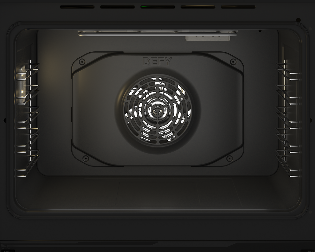 70cm Gemini Single Oven ThermoFan+ & AirFire Black - The Gas Boys
