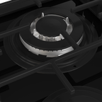 65cm Slimline Gas on Glass Hob Wok & Precise Flame Black - The Gas Boys