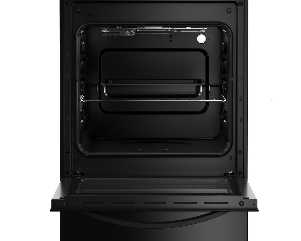 50cm Gas Electric Stove Black FC - The Gas Boys